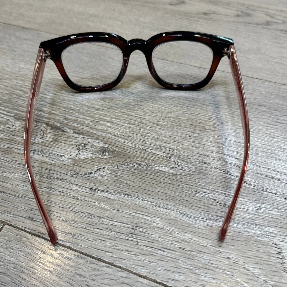 Madison Avenue‎ Square Tortoise Pink Blue Light Glasses DI P 25PL8822B Women